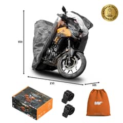 CWAGEN - Funda para Moto L Con Top Case - Wagen Covers Deluxe