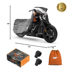 CWAGEN - Funda para Moto XL Sin Top Case - Wagen Covers Deluxe