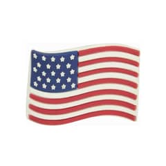 CROCS - Jibbitz Bandera Americana Negro