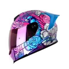 SHAFT - Casco Moto 502sp Flower mr brillo AzCandy fc Integral TALLA M