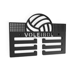 GENERICO - Medallero Voleibol 30cm Colgador Para Medallas De Voley