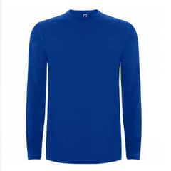 MPROPIA - Polera Azul Royal Manga Larga Niños Algodon 100…