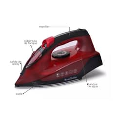 URSUS TROTTER - Plancha A Vapor 2200W 260ml Rojo Ut-Dunst