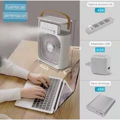 GENERICO - Ventilador humidificador usb blanco 00192BL