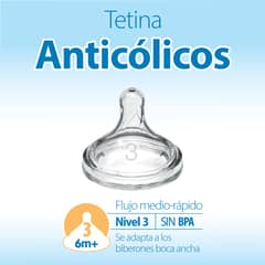 DR BROWNS - Tetina Mamadera Boca Ancha 6M+ Dr Brown´s Options+ 2unidades