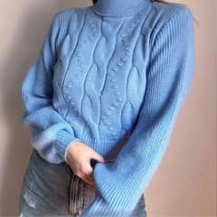 ARRAKASTA - Sweater trenzado elasticado.