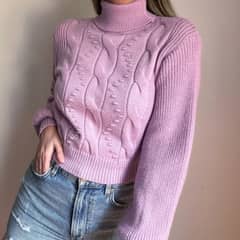 ARRAKASTA - Sweater trenzado elasticado.