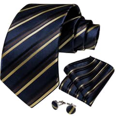 SN SONEC - Corbata Seda Hombre con paño y colleras Modelo Blue Label