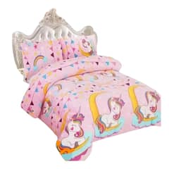 GENERICO - Plumon Cubre Cama Infantil Chiporro y Pluss Reversible Plaza y media