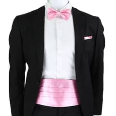 SN SONEC - Set faja formal ajustable poliester corbatin y paño para matrimonio