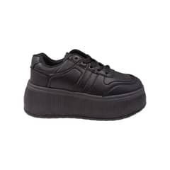 HERIEL - Zapatilla Negra Plataforma Mujer