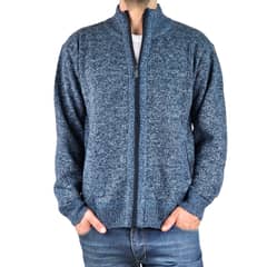 MPROPIA - Chaleco Sweater Frisado Hombre Cuello Alto Con Cierre 2099
