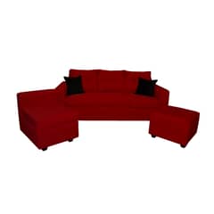GENERICO - SOFA ANTONELLA + 1 PUFF BURDEO
