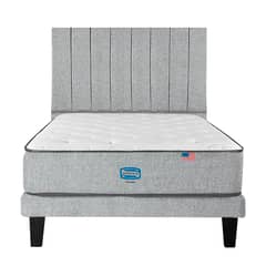 SIMMONS - Cama Europea Dreamer 1.5 Plazas respaldo Tibet plata