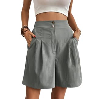 BLWOENS - Shorts Mujer - Gris