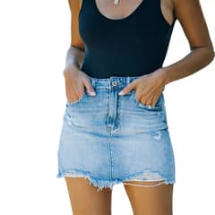 BLWOENS - Pantalones cortos vaqueros para mujeres Jeans