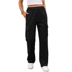 BLWOENS - Pantalones largos de primavera y otoño para mujer - Negro