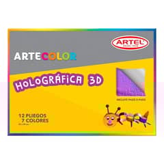 ARTEL - Estuche Artecolor Papel Holográfico -
