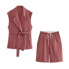 BLWOENS - Blazer vest y pantalones casuales para mujeres Traje