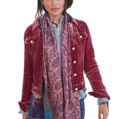 BLWOENS - Chaqueta con botón y bolsillo para mujer - Rojo