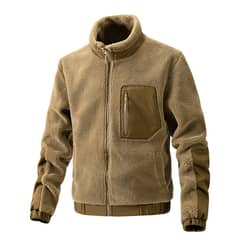 BLWOENS - Chaqueta con cuello alto para hombres -Café