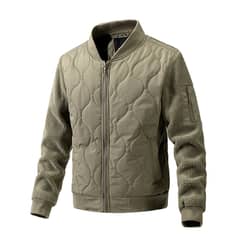 BLWOENS - Chaqueta con cierre para hombres -Verde Claro