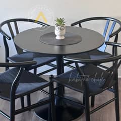 GENERICO - Comedor Black 100cm - 4 puestos
