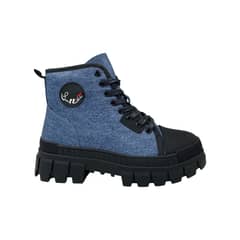 HERIEL - Zapatilla Azul Caña Mujer