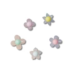 CROCS - Jibbitz Pack de 5 Flores Iridiscentes Blanco