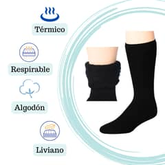 EKOL TACTICA MILITAR - Pack 4 Calcetines Térmicos Polar Gruesos Terciopelo Suaves