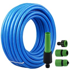 DICAS - Manguera Para Jardin Con Malla Antitorsión ½ 20 Mt Con Accesorios