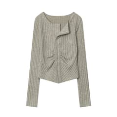 BLWOENS - Polera de manga larga de primavera y otoño para mujeres - Beige