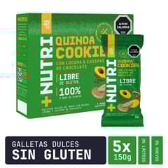 NUTRI CO - Galletas Sin Gluten de Quinua y Lúcuma Caja x5un