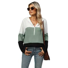 BLWOENS - Polera de manga larga de primavera y otoño para mujeres - Verde