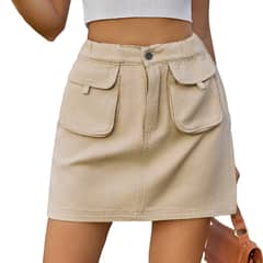 BLWOENS - Falda Mujer - Beige