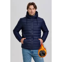 EASTONE - Parka Con Capucha Hombre Y Forro De Peludo