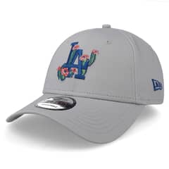 NEW ERA - Gorra 9 Forty MLB Flower Icon Los Angeles Dodgers Gris Unitalla