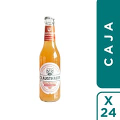 GENERICO - 24 Botellas Cerveza Sin Alcohol Pomelo Clausthaler 330cc cu