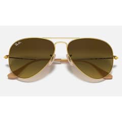 RAY BAN - Lentes de Sol RB3025 Aviator Verde Dorado Marrón Degradado