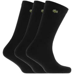 LACOSTE - Calcetin Sport Negro X3 Tenis Padel