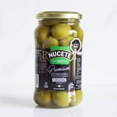 NUCETE - Aceitunas verdes Premium con Pimenton frasco 220 grs