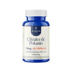 KARUNLIFE - Citrato De Potasio - 60 Capsulas 750 Mg Karun Life