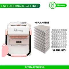 AMERICAN CRAFTS - Cinch ROSADA + 10 planners SB9