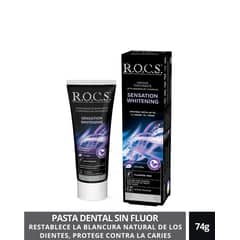 ROCS - Pasta Dental Blanqueadora Sensation Whitening Sin Fluor 74g