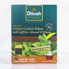 DILMAH - Te Negro en Hojas Almendra y Miel Ceylon 100 grs