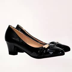 PEQUI - ZAPATO TACO MEDIO NEGRO