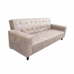 AMERICA DECORA - Sofá Cama Gran Amparo Envejecido Beige - 15 Plazas Resortes