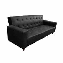 AMERICA DECORA - Sofá Cama Gran Amparo Envejecido Negro - 15 Plazas Resortes