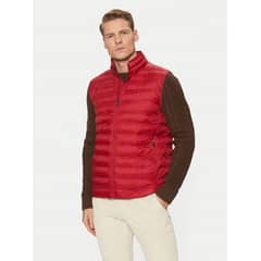 TOMMY HILFIGER - Parka Vest Plegable Repelente Al Agua Rojo