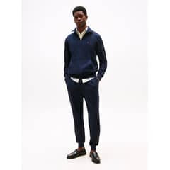TOMMY HILFIGER - Joggers Essential Terry Con Logo Azul